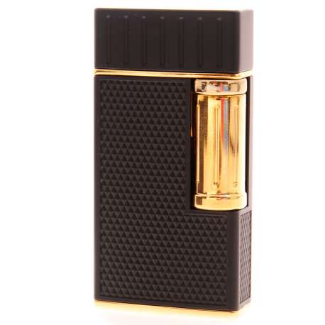 Briquet Julius Colibri noir et or
