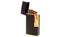 Briquet Julius Colibri noir et or