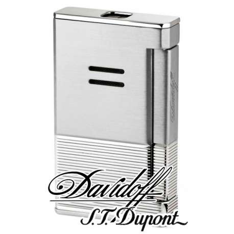 Briquet prestige Davidoff acier brossé palladium