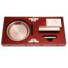 Cendrier coffret bois avec coupe cigare et perforeuse
