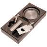 Coffret cendrier carbone avec coupe cigare et perforeuse