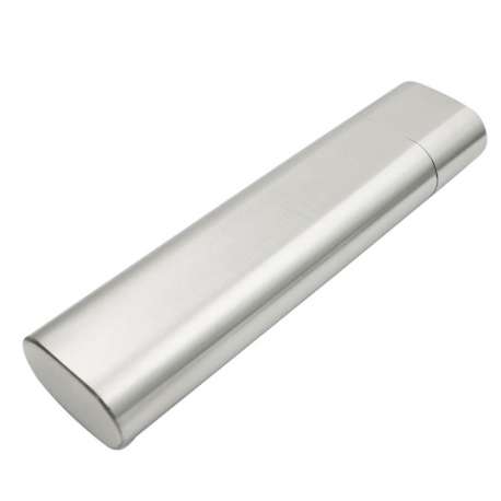Etui 2 cigares acier brossé