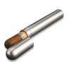 Etui 1 cigare en acier raffiné