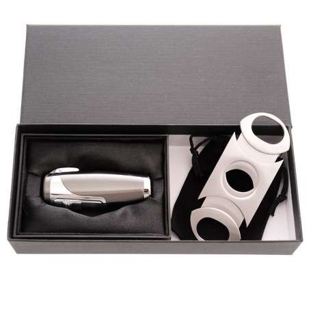 Coffret briquet torche + coupe cigare