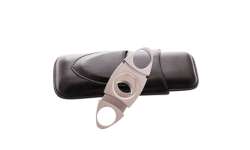 Etui 2 cigares + coupe cigare intégré