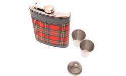 Flasque Scottich + 2 verres + entonnoir