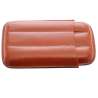 Etui 3 cigares cuir marron
