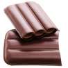 Etui 3 cigares cuir bordeaux