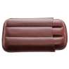 Etui 3 cigares cuir bordeaux