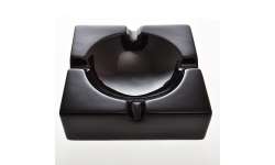 Cendrier noir 4 cigares porcelaine