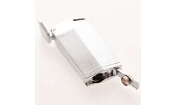 Briquet triple jet Chrome avec perce cigare