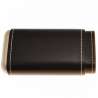 Etui 3 cigares cuir et métal