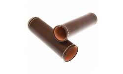 Etui 1 cigare cuir marron et métal