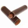Etui 1 cigare cuir marron et métal