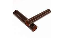 Etui 1 cigare marron avec surpiqure