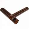 Etui 1 cigare marron avec surpiqure
