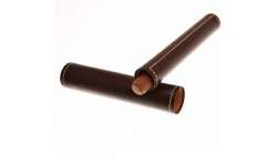 Etui 1 cigare marron avec surpiqure