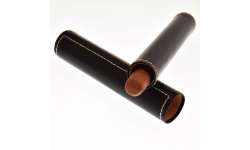 Etui 1 cigare noir avec surpiqures