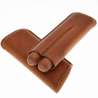 Eui 2 cigares en cuir marron