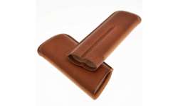 Eui 2 cigares en cuir marron