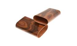 Etui 3 cigares bois finition cuir