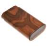 Etui 3 cigares bois finition cuir