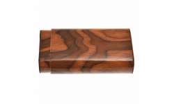 Etui 3 cigares bois finition cuir