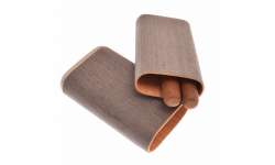 Etui 3 cigares gris en bois