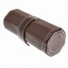 Etui / cave à cigare de transport en cuir marron avec supiqures