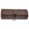 Etui / cave à cigare de transport en cuir marron avec supiqures