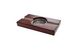 Cendrier 2 cigares merisier foncé