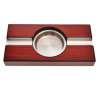 Cendrier 2 cigares merisier foncé