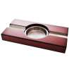 Cendrier 2 cigares merisier foncé