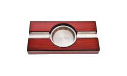 Cendrier 2 cigares merisier foncé