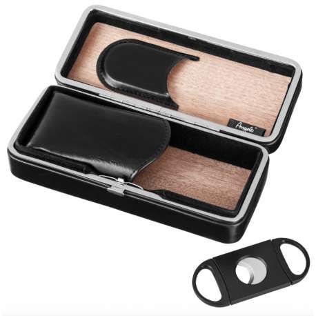 Etui 3 à 4 cigares avec coupe cigare