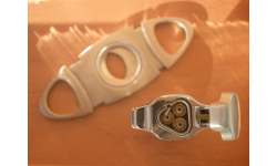 Briquet triple flamme - Cave complète aluminium