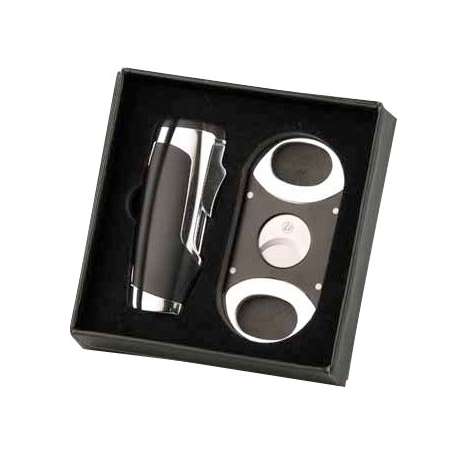 Coffret briquet + coupe cigare