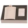 Coffret flasque 180ml + briquet