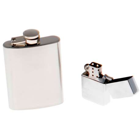 Flasque 180ml + briquet