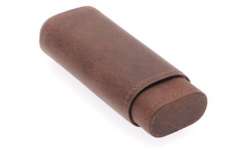 Etui 2 cigares cuir usé