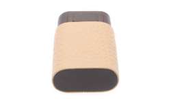 Etui 3 cigares en cuir façon croco