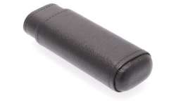 Etui 2 cigares en cuir noir