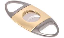 Coupe cigare couleur or et chrome