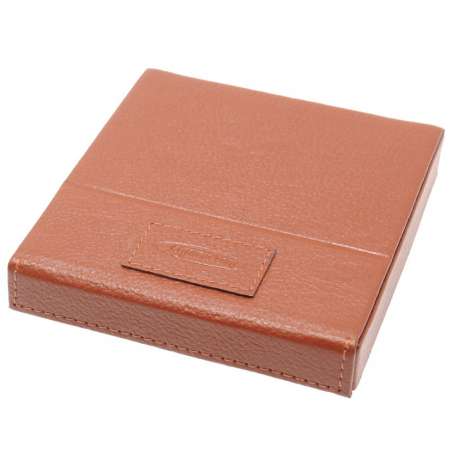 Etui à cigarillos en cuir marron