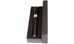 Etui 1 cigare en acier noir et chrome