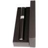 Etui 1 cigare en acier noir et chrome